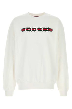 スウェット・トレーナー GUCCI White Cottons Sweatshirt Amazon.co.jp: Gucci (グッチ) レディース トップス スウェット