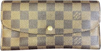 Louis Vuitton Brown Damier Canvas Long Wallet (Bi-Fold) (Pre-Owned)