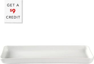 ROYAL COPENHAGEN White Fluted Oblong Dish