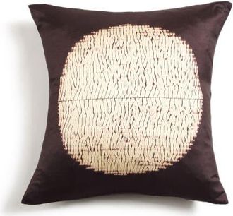 Studio Variously Shunya Black Handcrafted Shibori Print Mulberry Silk Pillow - Cover + Insert at Nordstrom