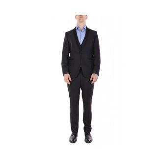 Karl Lagerfeld Kostuums, Heren, Zwart, 2Xl, Leer, Smokin Suit Fun