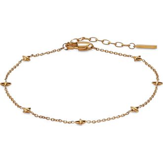 Alex and Ani Star Chain Anklet in Gold at Nordstrom