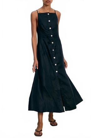 Veronica Beard Georges Midi Dress In Navy