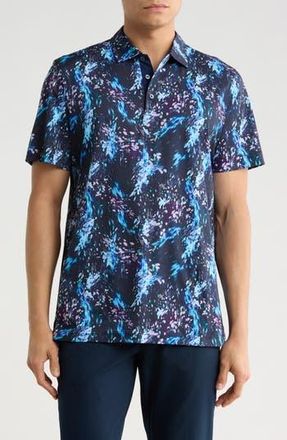 Bugatchi Mercerized Cotton Polo in Navy at Nordstrom Rack, Size Xx-Large