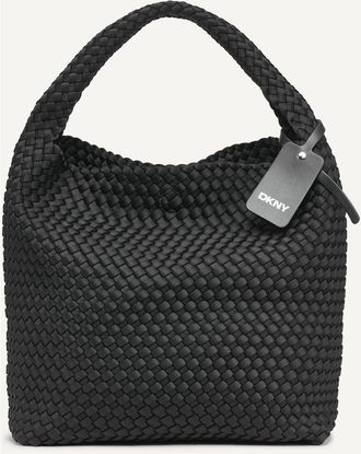 DKNY Giselle Hobo in Black/silver at Nordstrom