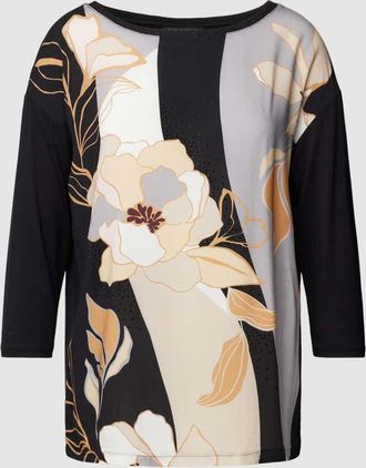 Betty Barclay Longsleeve mit Allover-Muster in Black, Gr&ouml;&szlig;e 48