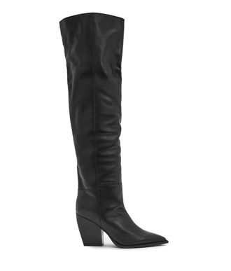 AllSaints AllSaints Leather Reina Knee-High Boots 90 Size 37