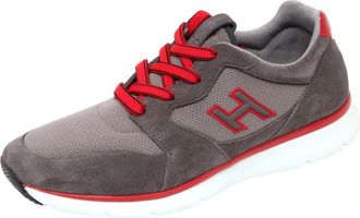 Hogan H Flock Shoe - Heren - Sneakers - Grijs - 40 1/2 EU - Leer - Schoenen
