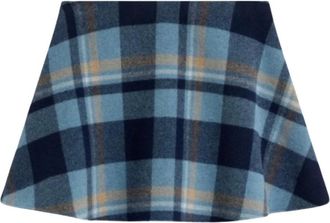 Semicouture Falda Mini a Cuadros - Skirts - Mujer - Azul - M