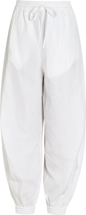 R&oacute;he Crinkled Effect Balloon-leg Cotton-blend Trousers - White - 34 (UK6 / XS)