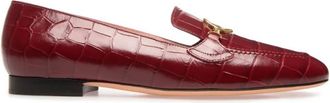 Bally Obrien Croc-Embossed Leather Loafers