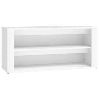 vidaXL Vidaxl - Mueble Zapatero De Madera Contrachapada Blanco 100x35x45 Cm