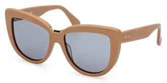 Max Mara MM0076 46N Womens Sunglasses Brown Size 55