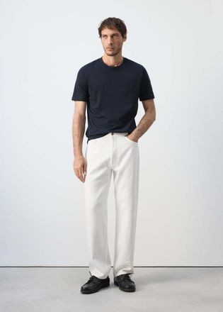Mango T-shirt slim-fit 180 gsm navy - Uomo - XXL - MANGO MAN