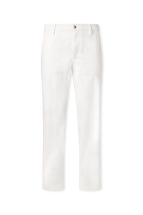 Canali Straight-Leg Cotton-Blend Twill Trousers