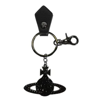 Vivienne Westwood Keyrings, unisex, Black, Size: ONE SIZE Hammered Orb Keyring