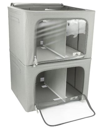 Sorbus Foldable Storage Bag With Window And Divided