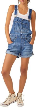 Free People We the Free Ziggy Denim Shortalls in Mantra at Nordstrom, Size X-Large