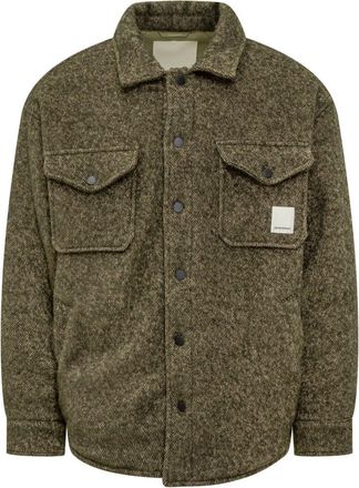 Emporio Armani Emporio Armani Green Wool Overshirt