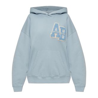 Anine Bing Harvey Sweatshirt - Dames - Hoodies - Blauw - S - Katoen - Hoodies & sweatvesten
