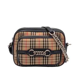 Burberry Pre-owned Cross Body Bags, female, Beige, Size: ONE SIZE Pre-owned Crossbody Bag