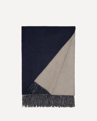 Brunello Cucinelli Plaid in seta con frange Unisex UNI