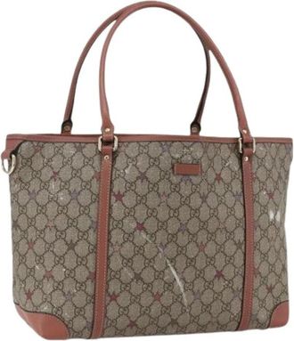 Gucci Pre-owned Plastic Tote Bag - Dames - Vintage Shopper - Beige - ONE Size - Vintage