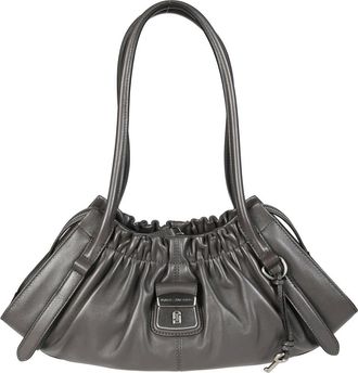 Marc Jacobs Cristina Satchel - Dames - Schoudertassen - Grijs - ONE Size - Leer - Tassen