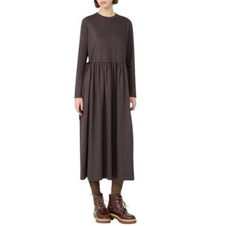 Max Mara Midi Jurk - Dames - Casual kleedjes - Bruin - S - Kleedjes