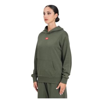 Diesel Hoodies & sweatvesten, Dames, Groen, XS, Katoen, Groene Hoodie Essentieel Ontwerp