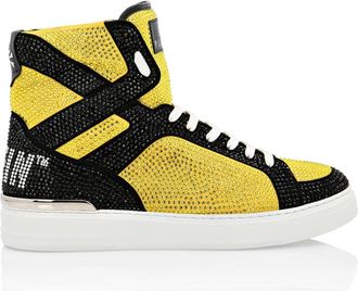 Philipp Plein Money Beast Hi-Top - Heren - Sneakers - Geel - 41 EU - Leer - Schoenen