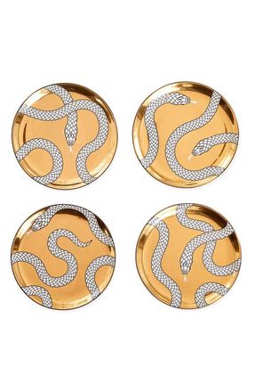 Jonathan Adler Eden Coaster Set in Gold at Nordstrom