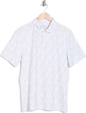 Bugatchi OoohCotton Knit Polo in Sky at Nordstrom Rack, Size Xxx-Large