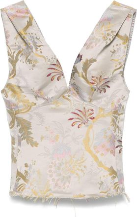 Marques Almeida Brocade Top - Womens - Viscose/Polyester