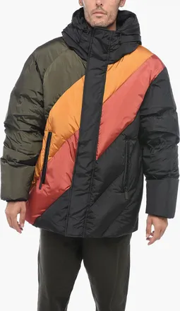 Dsquared2 High-Collar Down Jacket with Hidden Buttoning Dsquared2