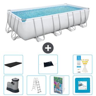 Bestway Piscina Bestway Power Steel Rectangular - 549x274x122 Cm - 8-piezas S621