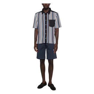 Entre Amis Danubio Lange Shorts - Heren - Korte broeken - Blauw - Maat: W34 Katoen