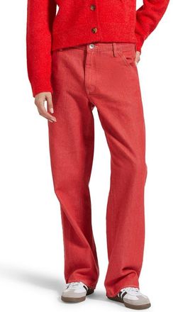 Brixton Essex Wide Leg Painter Pants in Mars Red at Nordstrom, Size 26
