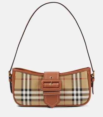 Burberry Borsa a spalla Burberry Check in canvas