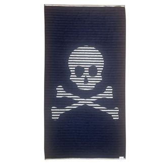 Scalpers Toalla de playa de algod&oacute;n azul 90x180cm