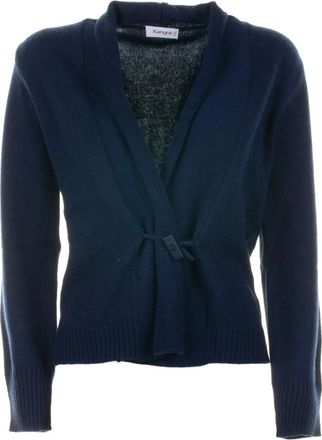 KANGRA tie-detail cardigan - women - Fabric - 44 - Blue