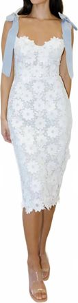 Watters Ambrosia Midi Dress In White