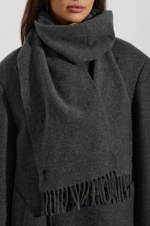 Ami Wool Scarf, Unisex, Grey