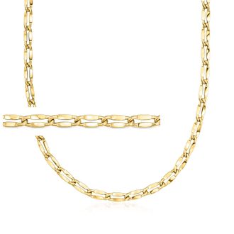 Ross-Simons Italian 14kt Yellow Gold Mirror-Link Necklace