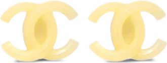 Chanel Orecchini a clip CC 2002 - Giallo