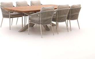 Bellagio la vita attrattiva Bellagio Mineo/Induno Deens Ovaal 240cm dining tuinset 7-delig