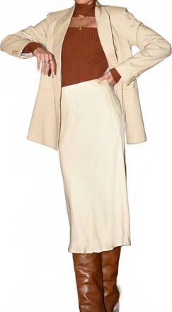 Greylin Midi Skirt In Cream