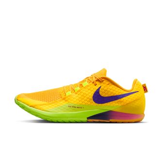 Nike Mens Zoom Rival Waffle 7 Road and Cross-Country Racing Shoes in Yellow | II7400-800