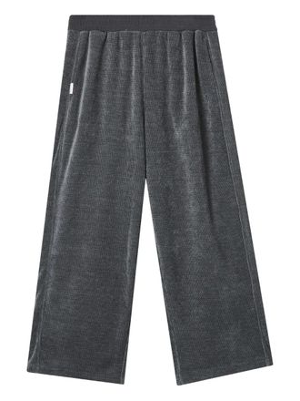 Five CM velour textured track pants - Grey