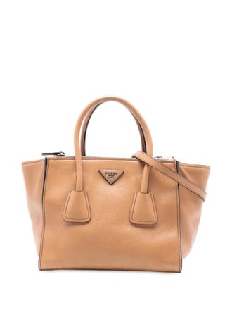 Prada 2013-2025 Glace Calf Twin Pocket satchel - Brown